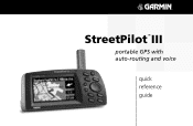 Garmin StreetPilot III Deluxe Quick Start Guide