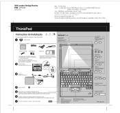 Lenovo ThinkPad X32 (Brazilian Portuguese) Setup guide for the ThinkPad X32