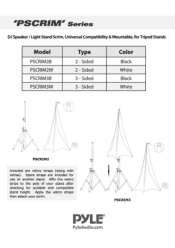 Pyle PSCRIM3B Instruction Manual