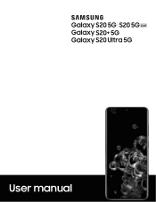 Samsung Galaxy S20 Ultra 5G Verizon User Manual