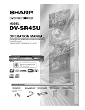 Sharp DV-SR45U Operation Manual
