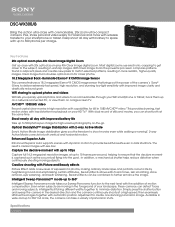 Sony DSC-WX300 Marketing Specifications (Black model)