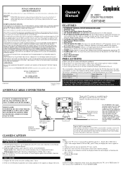 Symphonic CST324E Owner's Manual