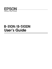 Epson B-310N User's Guide