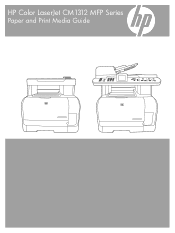 HP CM1312nfi HP Color LaserJet CM1312 MFP Series - Paper and Print Media Guide