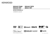 Kenwood DDX4017DAB Instruction Manual