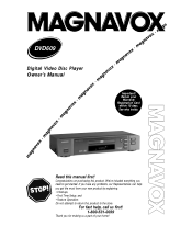Magnavox DVD609AT99 User manual,  English (US)