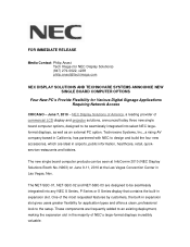 NEC P461 P401 : single board computer options press release