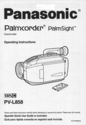 Panasonic PV-L858 PVL858D User Guide