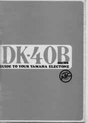 Yamaha DK-40B Owner's Manual
