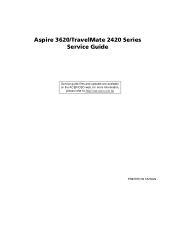 Acer Aspire 3620 TravelMate 2420 / Aspire 3620 Service Guide