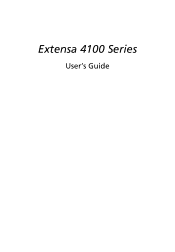 Acer Extensa 4100 User Manual