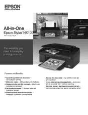 Epson NX100 Product Brochure