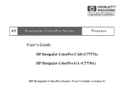 HP Designjet 2500/3500cp HP DesignJet ColorPro - User's Guide