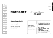 Marantz SR8012 Quick Start Guide Spanish