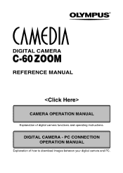 Olympus C60 C-60 Zoom Reference Manual