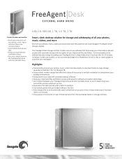 Seagate ST305004FDA2E1-RK FreeAgent Desk™ Data Sheet