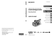 Sony HDRFX1000E User Manual
