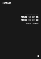 Yamaha MOXF8 Owner's Manual