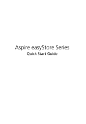 Acer easyStore H342 Quick Start Guide