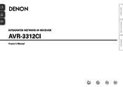 Denon AVR-3312CI AVR3312CI_OwnersManual