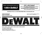 Dewalt DC618K Instruction Manual