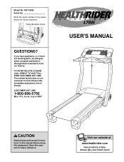 HealthRider L700i Treadmill English Manual