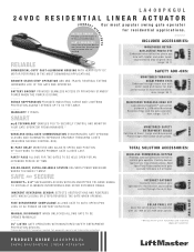 LiftMaster LA400UL LA400PKGUL Product Guide - English