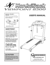 NordicTrack Viewpoint 8500 Treadmill English Manual