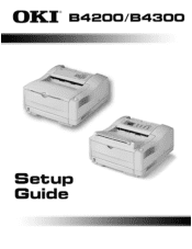 Oki B4300 B4200/B4300 Setup Guide