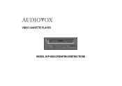 Audiovox AVP8280 Operating Instructions