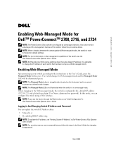 Dell PowerConnect 2708 Information Update