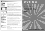 Dynex DX-E402 Quick Setup Guide (English)