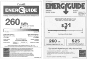 Frigidaire FPID2495QF Energy Guide
