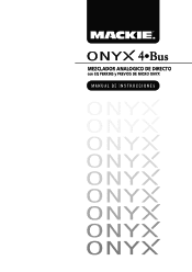 Mackie Onyx 32.4-Bus Owner's Manual (Spanish)
