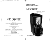Mr. Coffee FTX41 User Manual