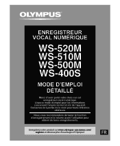 Olympus WS-400S WS-500M Mode d'emploi détaillé (Français)