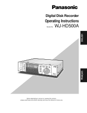 Panasonic WJHD500A WJHD500A User Guide