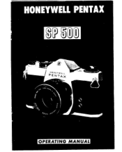 Pentax SP500 SP500 Manual