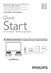 Philips 50PFL3708 Quick start guide