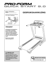 ProForm Quick Start 9.0 Treadmill Dutch Manual