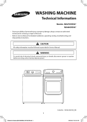 Samsung WA476DSHAWR/A1 Trouble Shooting Guide User Manual Ver.1.0 (English, French, Spanish)