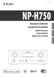 TEAC NP-H750 NP-H750 Owner's Manual