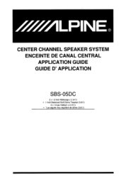 Alpine SBS-05DC Application Guide