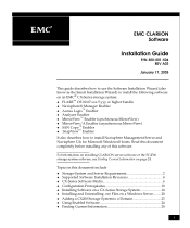 Dell CLARiiON AX4 CLARiiON CX-Series Software Installation Guide