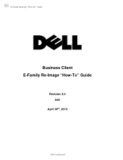 Dell M6500 E-Family Re-Image Guide 