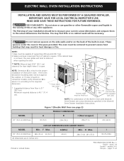 Electrolux E30EW85GPS Installation Instructions