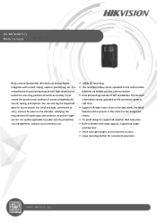 Hikvision DS-MCW407/32G/GPS/WIFI Data Sheet