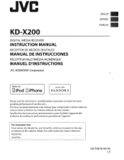 JVC KD-X200 Instruction Manual