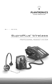 Plantronics SupraPlus Wireless User Guide